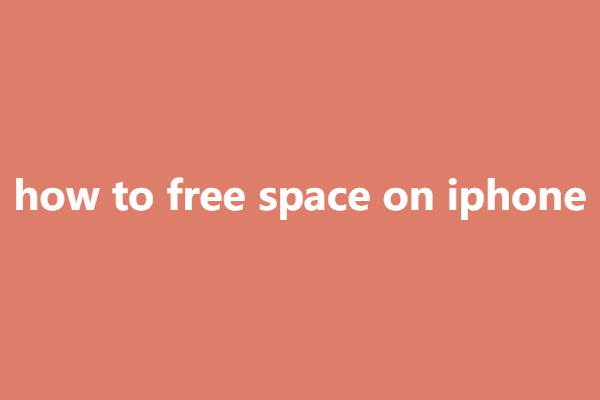 how to free space on iphone