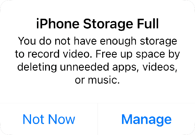 why is iphone storage full when i have icloud